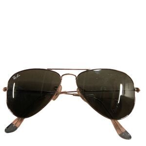 Ray-Ban Aviator Sunglasses Unisex Gold Frame Gray Lenses UV400 Luxury